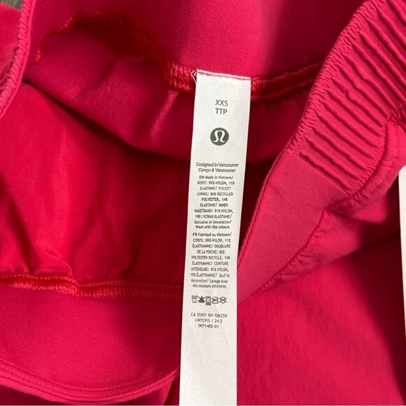 Lululemon NWT Stretch Woven Relaxed-Fit High-Rise Short 4" Cherry Mist - Picture 7 of 9